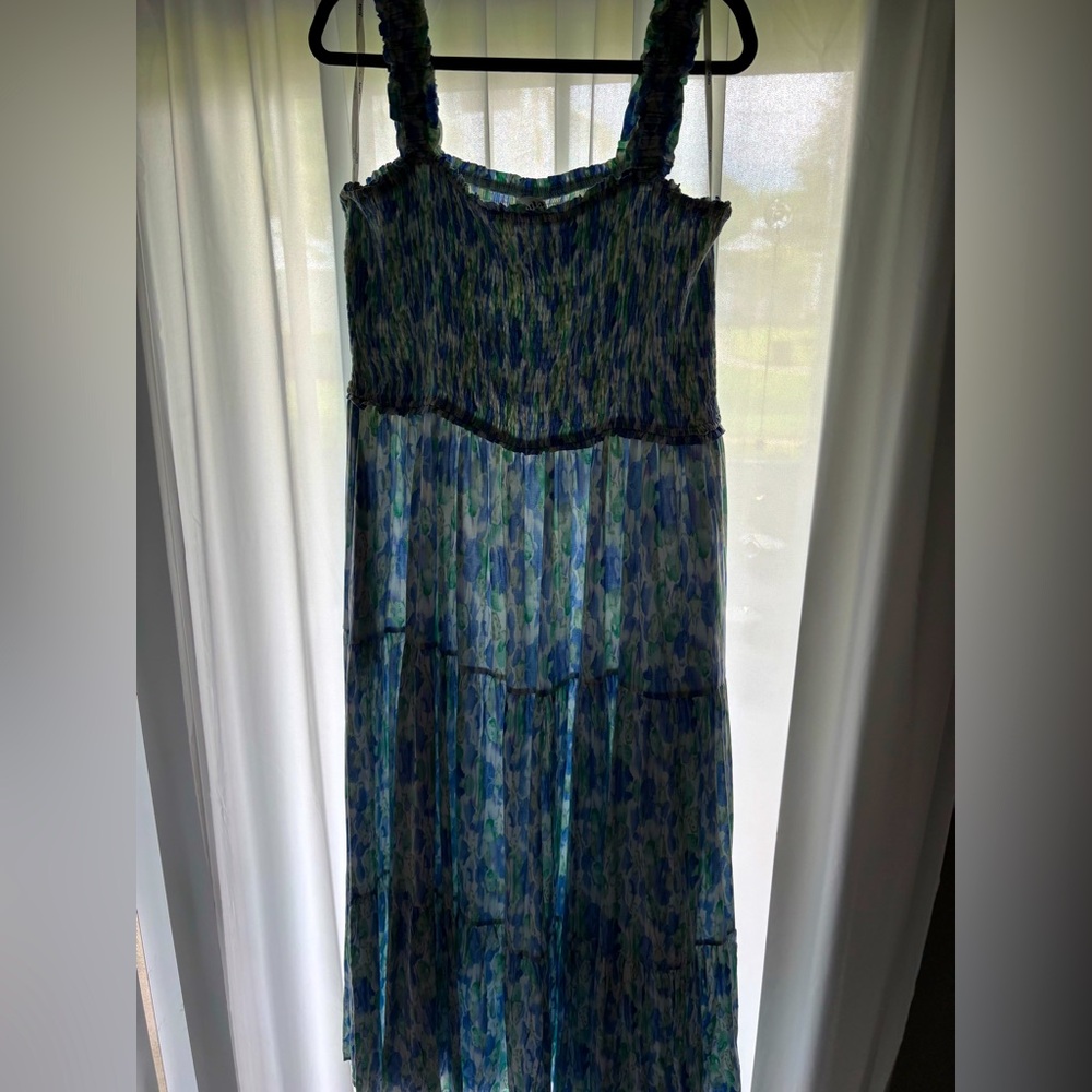 NWOT Arula Beautiful Sea Glass Blue and Green Women's Plus size Dress
